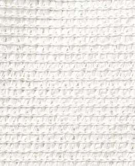 Stínící textilie Plachta proti slnku z HDPE štvorcová 3,6 x 3,6 m Biela