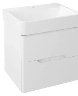 Kúpeľňa SAPHO - MEDIENA umývadlová skrinka 57x50,7x48,5cm, biela matná/biela matná MD060