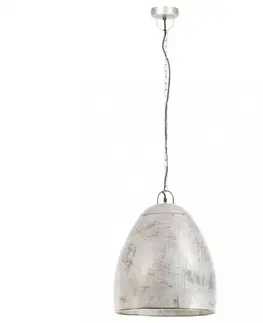 Osvetlenie Závesná lampa strieborný kov Dekorhome 32 cm