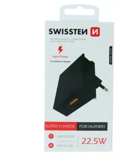 Nabíjačky pre mobilné telefóny Rýchlonabíjačka Swissten Huawei Super Charge 22.5W, čierna 22049700