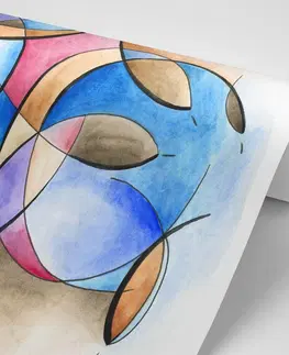 Abstraktné tapety Tapeta abstraktná kresba tvarov