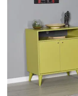 Komody Adore Furniture Komoda 79x73 cm zelená 