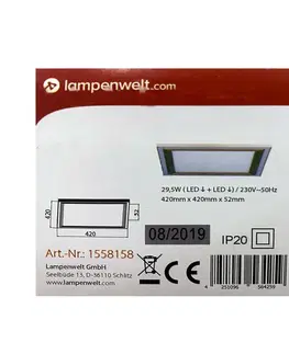 Svietidlá Lampenwelt Lampenwelt - LED RGBW Stmievateľné stropné svietidlo LYNN LED/29,5W/230V + DO 