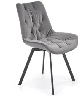 Čalúnené stoličky Stolička W166 šedá