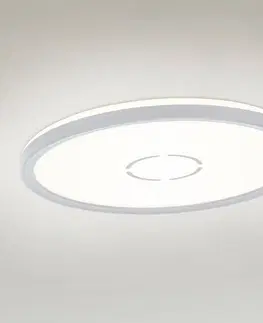 Stropné svietidlá Briloner LED stropné svietidlo Free, Ø 29 cm, strieborná