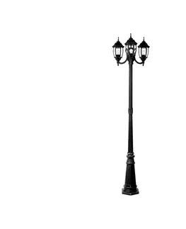 Záhradné lampy Lucide Lucide 11835/03/30 - Vonkajšia lampa TIRENO 3xE27/60W/230V čierna 