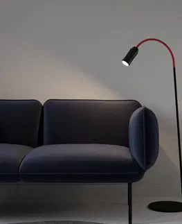 Stojacie lampy Top Light Neo! Floor LED lampa stmievateľná čierna/červená