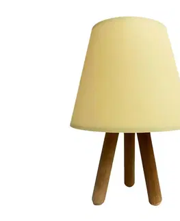Lampy  Stolná lampa WOOD 1xE27/60W/230V krémová 