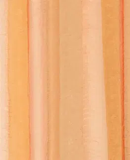 Záclony Záclona alebo Záves voál kreš, Dúha oranžová metráž s olovkom, žltá, 280 cm 280 cm