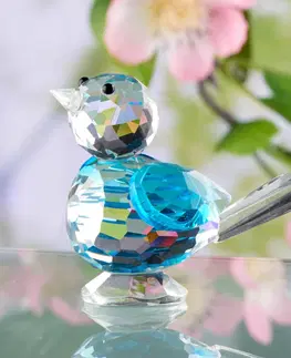 Drobné dekorácie a doplnky Krištáľový vtáčik "Modrá sýkorka"