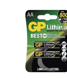Predlžovacie káble  2 ks Lithiová batéria AA GP LITHIUM 1,5V 