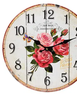 Hodiny Nástenné hodiny, Flor0117, Jardin Botanique, 34cm