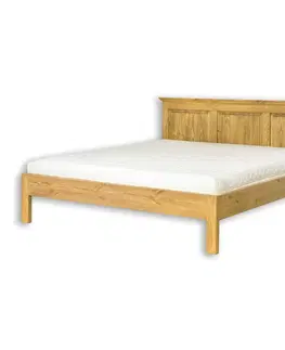 Manželské postele Rustik posteľ 160 cm LK700, jasný vosk