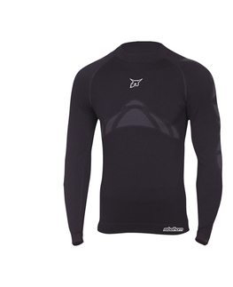 Pánske termo tričká s dlhým rukávom Moto thermo tričko Rebelhorn Active Jersey čierna - XS/S