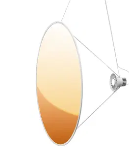 Závesné svietidlá Luceplan Luceplan Amisol závesné LED svietidlo Ø110cm zlaté