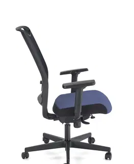 Kancelárske stoličky HALMAR Gulietta kancelárska stolička s podrúčkami čierna / modrá