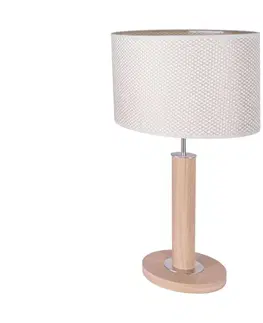 Lampy   7017400111525 - Stolná lampa MERCEDES 1xE27/40W/230V dub 