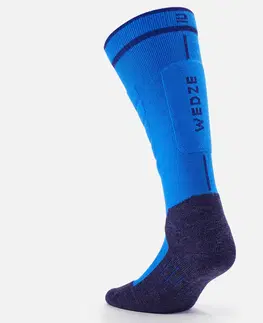 snowboard Detské lyžiarske ponožky 100 modré