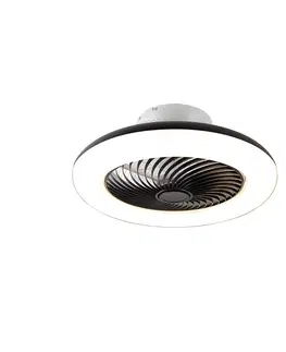 Stropne ventilatory Stropný ventilátor čierny vrátane LED s diaľkovým ovládaním - Clima