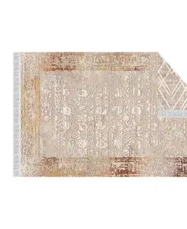 Koberce a koberčeky Obojstranný koberec, béžová/vzor, 120x180, NESRIN