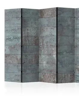 Paravány Paraván Turquoise Concrete Dekorhome 225x172 cm (5-dielny)