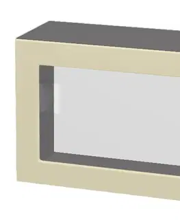 Kuchynské skrinky horná vysoká výklopná vitrína š.80, v.46, Modena W8046G, grafit / dub Sonoma