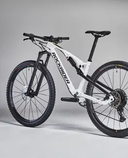 horské bicykle Celoodpružený horský bicykel XC 900 S 29" karbónový biely