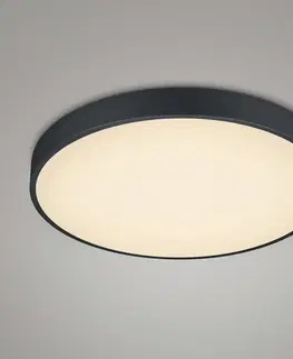 Stropné svietidlá Trio Lighting LED stropné svietidlo Waco, CCT, Ø 49,5 cm, čierna matná