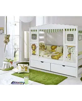 Atypické detské postele Posteľ V Tvare Domčeka Lio Safari