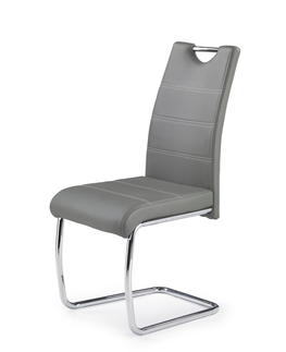 Jedálenské stoličky HALMAR K211 jedálenská stolička sivá / chróm