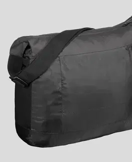 kemping Skladná cestovná taška Travel 15 litrov čierna