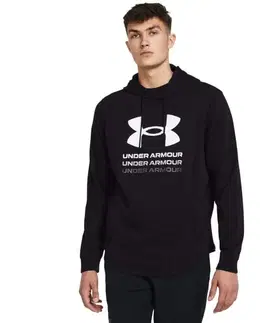 Mikiny Under Armour Mikina Rival Terry Graphic HD Black  XXL
