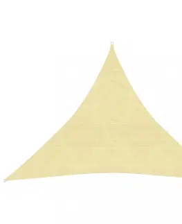 Stínící textilie Tieniaca plachta trojuholníková HDPE 3 x 3 x 3 m Dekorhome Tehlová
