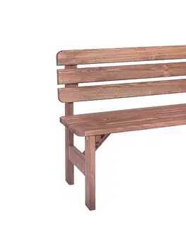 Záhradné lavice Masívná lavica z borovice drevo moderené 30 mm (rôzne dĺžky) 150 cm