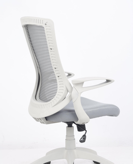 Kancelárske stoličky HALMAR Igor kancelárska stolička s podrúčkami sivá / svetlosivá