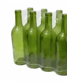 Shakery Kinekus Fľaša na alkohol/víno sklo 750 ml zelená