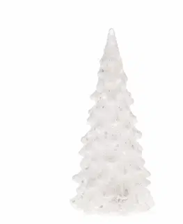 Vianočné dekorácie Vianočný LED stromček Douglas biela, 6,5 x 12 cm