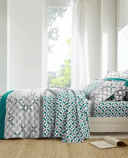 Bavlnené Bavlnená posteľná bielizeň Marlow s geometrickým vzorom