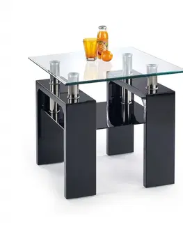 Konferenčné stolíky Konferenčný stolík DIANA H 60x60 cm Halmar Biela