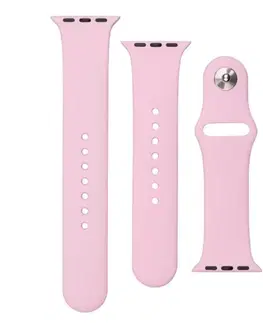 Príslušenstvo k wearables FIXED Set silikónových remienkov pre Apple Watch 38/40/41 mm, ružová