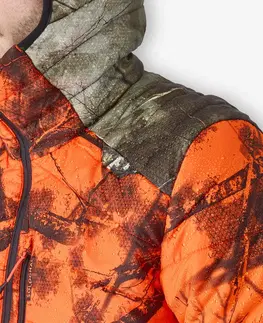 bundy a vesty Prešívaná stlačiteľná poľovnícka bunda Treemetic Fluo 900
