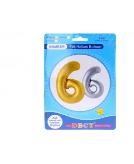 Hračky WIKY - Balóniky nafukovacie v tvare čísla 6