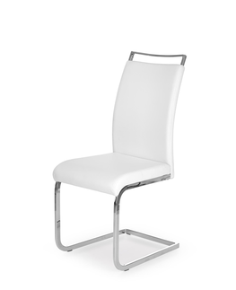 Jedálenské stoličky HALMAR K250 jedálenská stolička biela / chróm