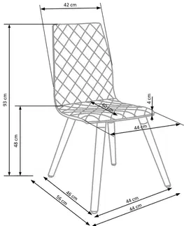 Jedálenské stoličky a kreslá Jedálenská stolička K282 Halmar Béžová