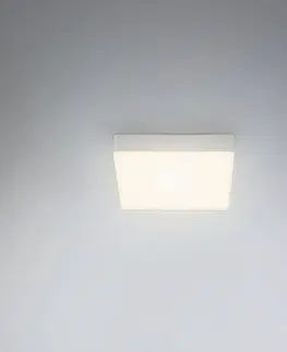 Stropné svietidlá Briloner Stropné svietidlo Flame LED, 15,7 x 15,7 cm, strieborná