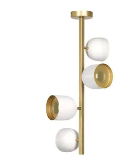 Stropné svietidlá Marchetti Stropné svietidlo LED Dome, vertikálne, 73 cm, biele