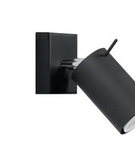 Svietidlá Brilagi Brilagi -  LED Nástenné bodové svietidlo ASMUS 1xGU10/7W/230V čierna 