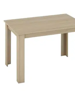 Jedálenské stoly Jedálenský stôl 120x80 KRAZ Tempo Kondela Dub sonoma