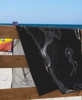 Doplnky do spálne DecoKing Plážová osuška Jellyfish, 90 x 180 cm