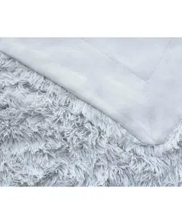 Prikrývky na spanie Jerry Fabrics Deka s dlhým vlasom Riccia sv. sivá, 230 x 200 cm